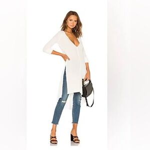 We The Free Cream Ribbed Top